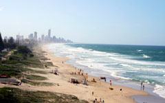 Australia Holidays - Australia Surfers Paradise Beach Queensland