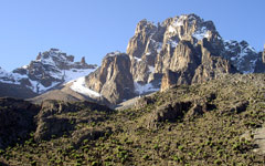 Kenya holidays - Kenya Tallest mountain Pt Thomson Batian Nelion Mt Kenya