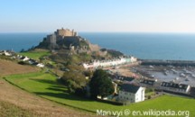 Jersey Mont Orgueil and Gorey harbour